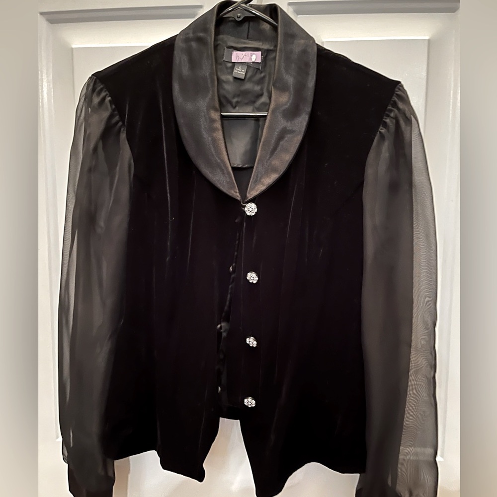 Velvet Black Pant Suit